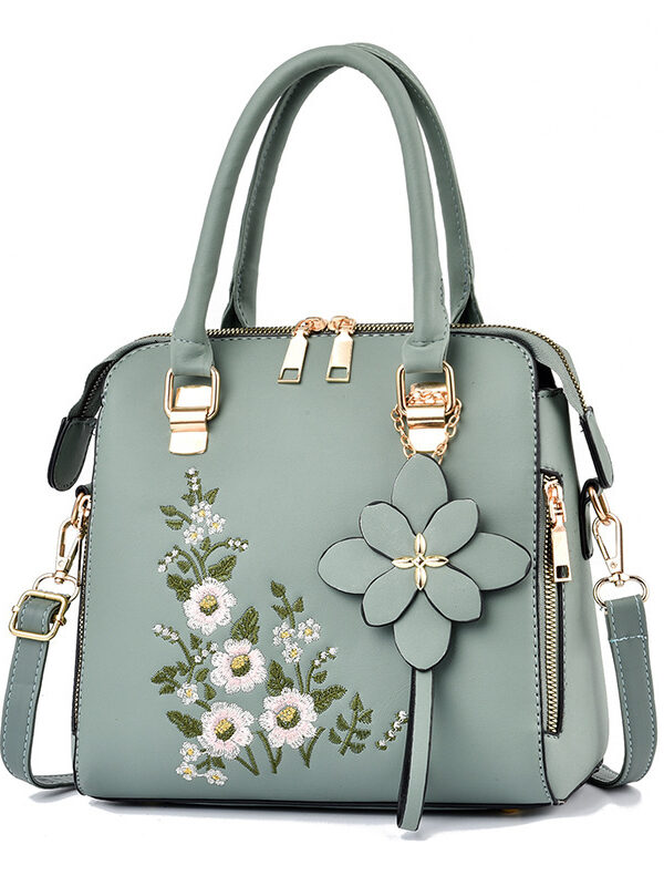 Fashion Flowers Embroidered Handbag