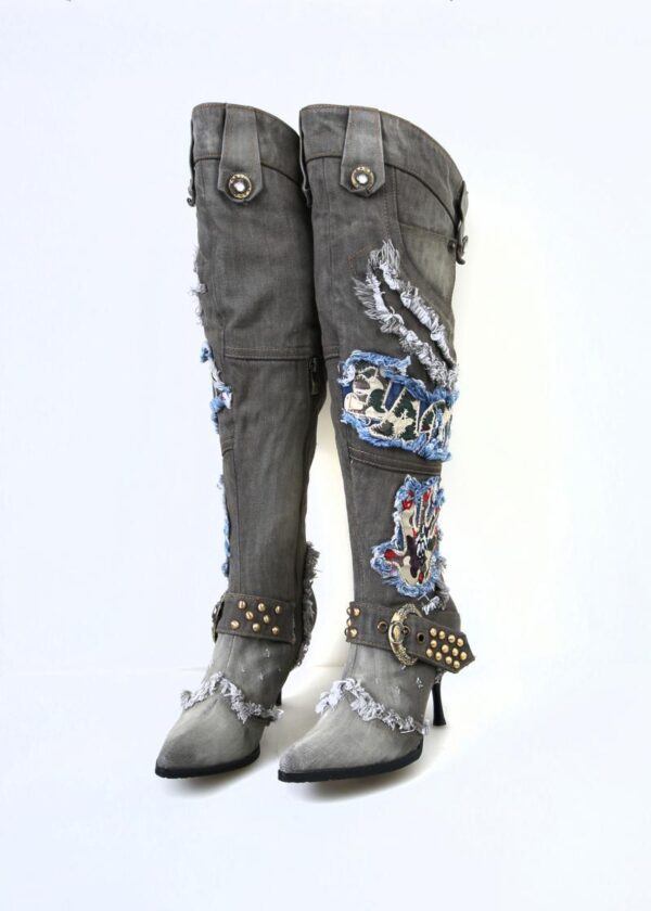 45233e95-fb01-4c0d-ba5b-3b23bb33891e.jpg High-heeled Jeans Boots