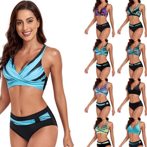 New Bikini Split Swimsuit Lady Sexy Halter