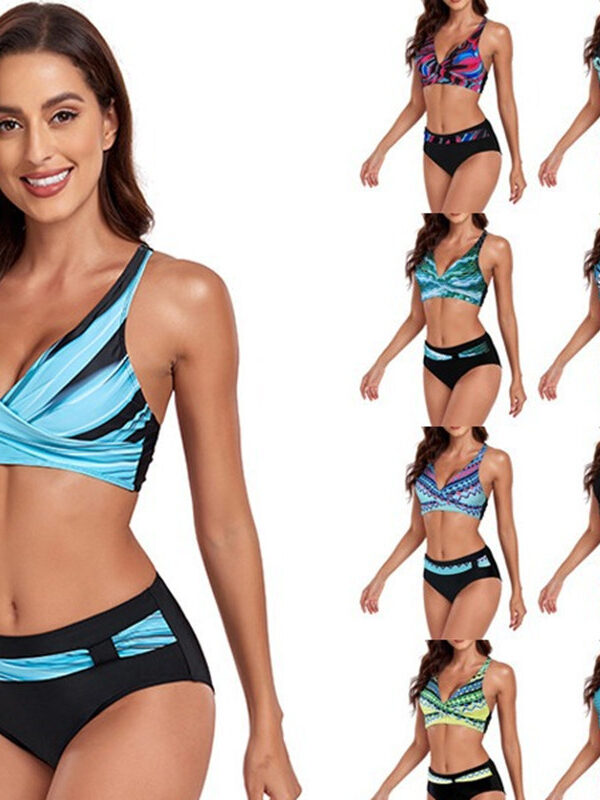 New Bikini Split Swimsuit Lady Sexy Halter